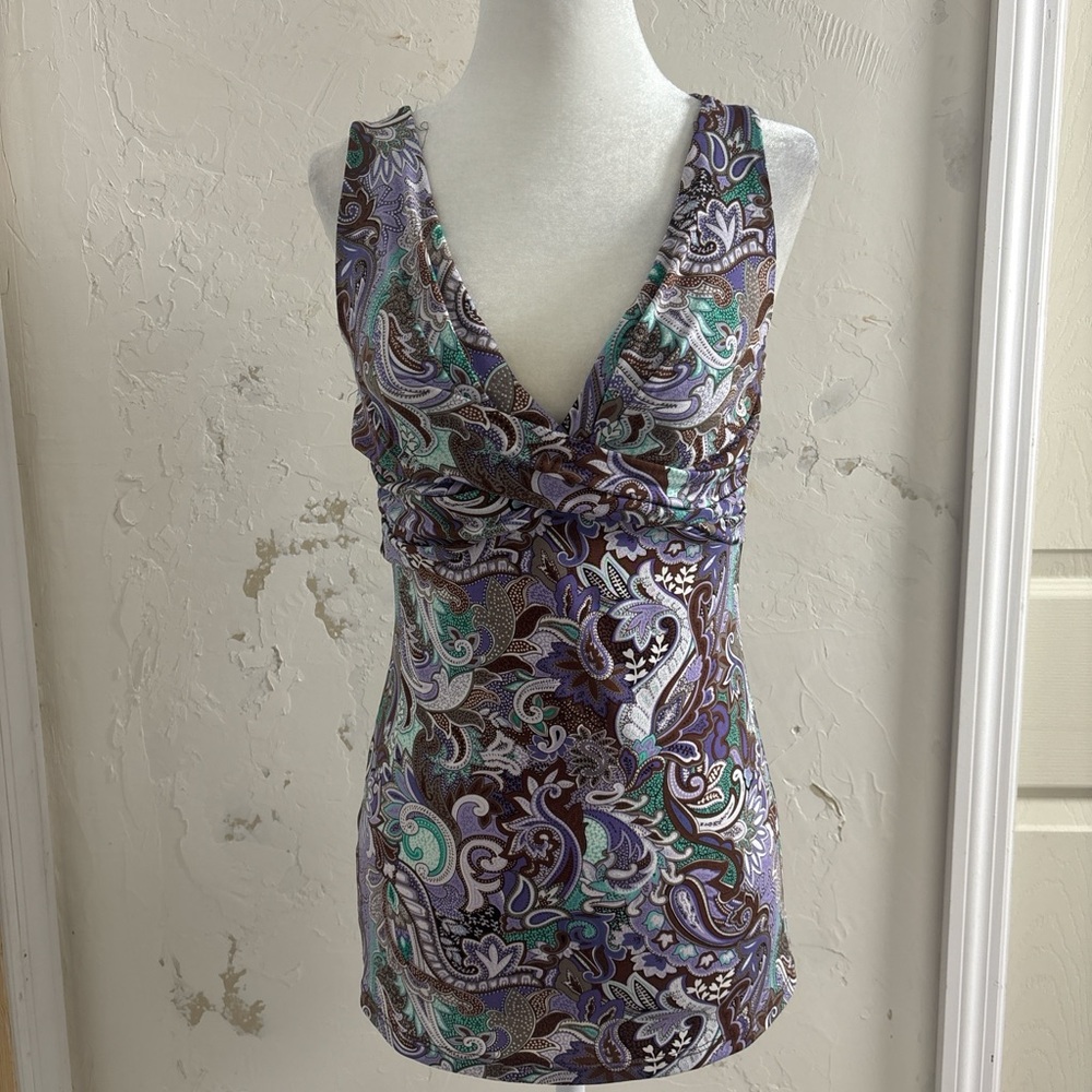 Multicolor Paisley babydoll Top